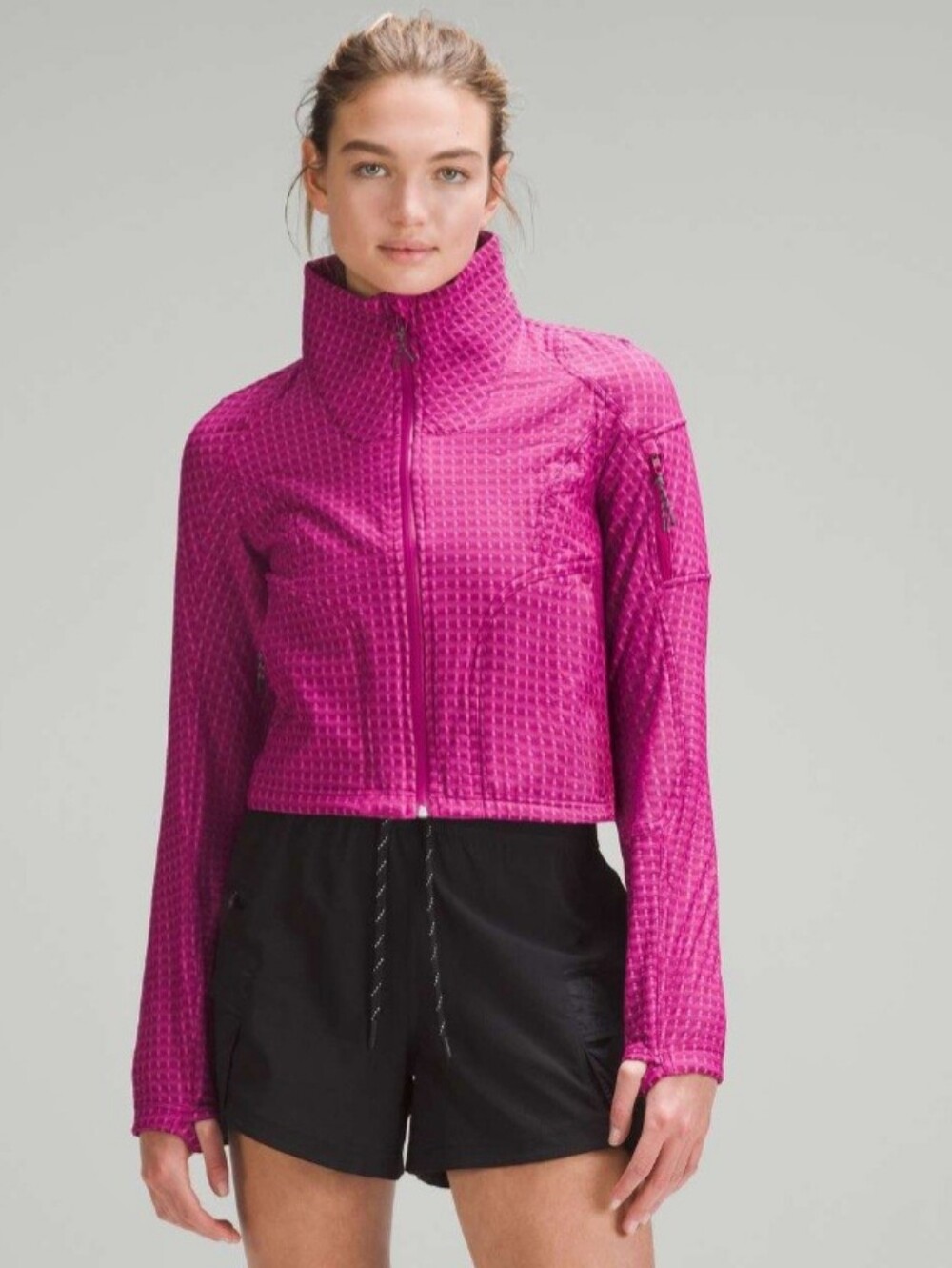LULULEMON Wate-Repellent Grid Fleece Hiking Jacket